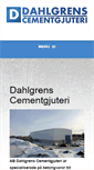 Mobile Screenshot of dahlgrenscement.se