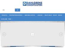 Tablet Screenshot of dahlgrenscement.se